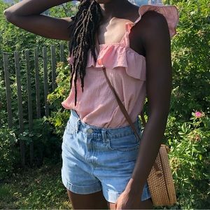 Pink Ruffled Top